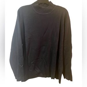 Vintage First Issue Woman Black Acrylic Turtleneck